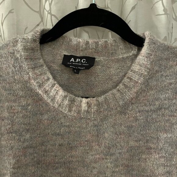 A.P.C. Pull Lucas Gris Clair Chine Sweater - Picture 3 of 6